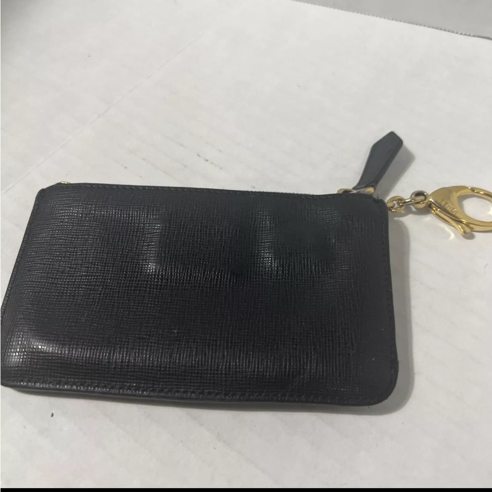 FENDI Vitello Monster Bug Eyes Mini Key Cles Pouch Bag Charm Cles Keychain Black - Picture 4 of 7